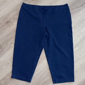 J Jill purejill  XL Indigo slim leg crops capris